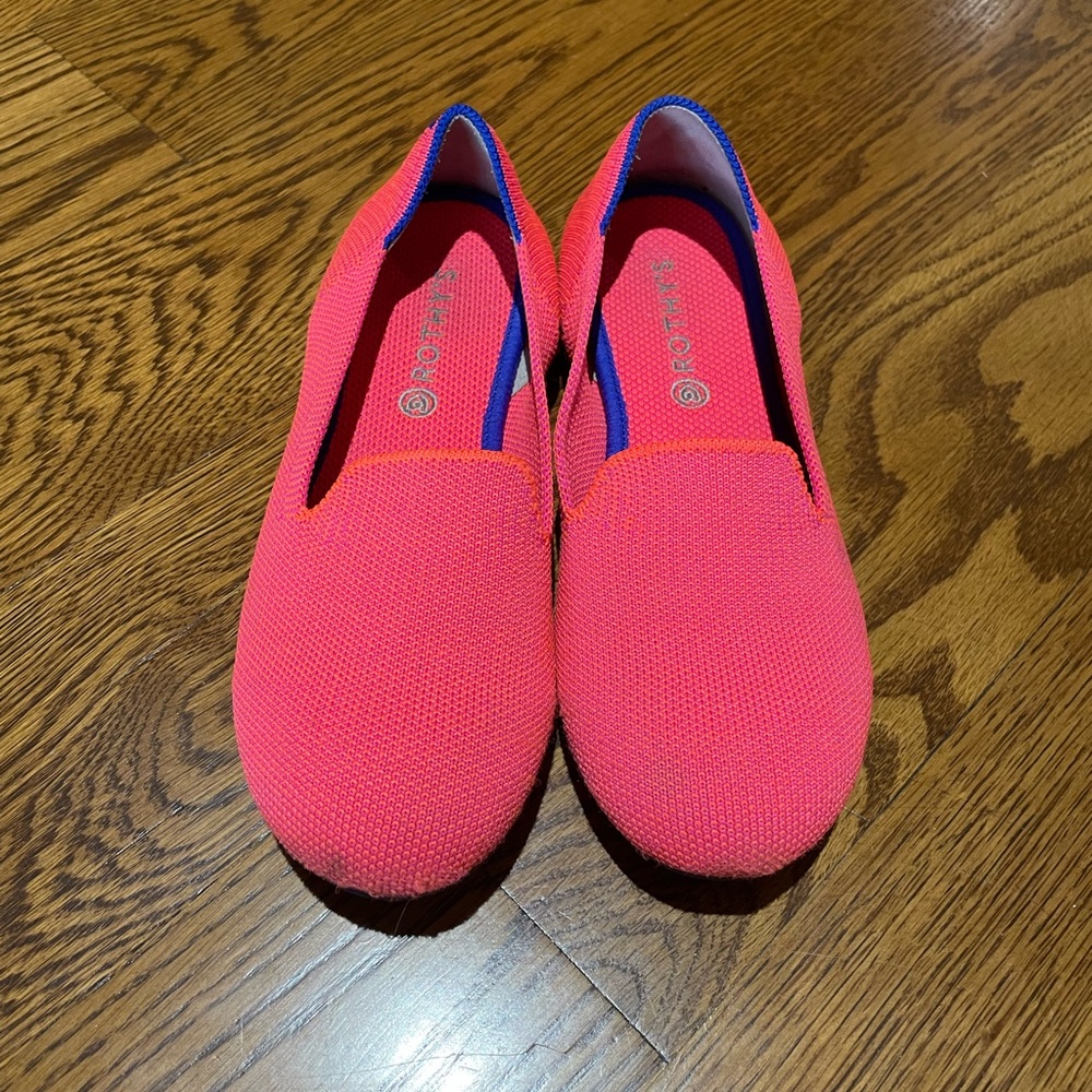 Rothy’s Girls Size 3 Flamingo Loafers